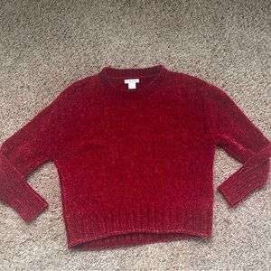Cozy Knit Red Sweater